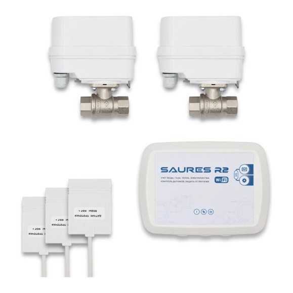 Система защиты от протечек Аквастоп SAURES Оптима Wi-Fi, 1/2 SRS-KIT.04 Система защиты от протечек Аквастоп SAURES Оптима Wi-Fi, 1/2 SRS-KIT.04