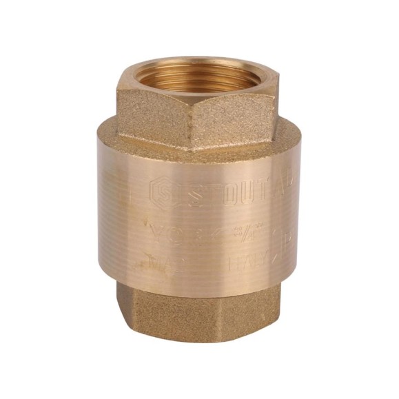 Обратный клапан STOUT 3/4", пружинный, муфтовый, с пластиковым седлом SVC-0012-000020 RG008T8CKL0L52 Обратный клапан STOUT 3/4", пружинный, муфтовый, с пластиковым седлом SVC-0012-000020 RG008T8CKL0L52