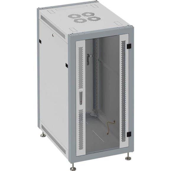 Коммутационный шкаф SYSMATRIX, 18U 600х1000х935 передняя дверь-стекло, задняя сплошная SL 6018.712 Коммутационный шкаф SYSMATRIX, 18U 600х1000х935 передняя дверь-стекло, задняя сплошная SL 6018.712