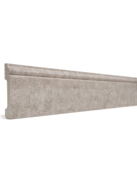 Напольный плинтус Decor-Dizayn ударопрочный, влагостойкий, серый бархат, 79х13х2400 мм 005-25 Напольный плинтус Decor-Dizayn ударопрочный, влагостойкий, серый бархат, 79х13х2400 мм 005-25