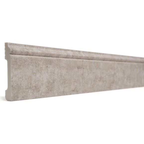 Напольный плинтус Decor-Dizayn ударопрочный, влагостойкий, серый бархат, 79х13х2400 мм 005-25 Напольный плинтус Decor-Dizayn ударопрочный, влагостойкий, серый бархат, 79х13х2400 мм 005-25
