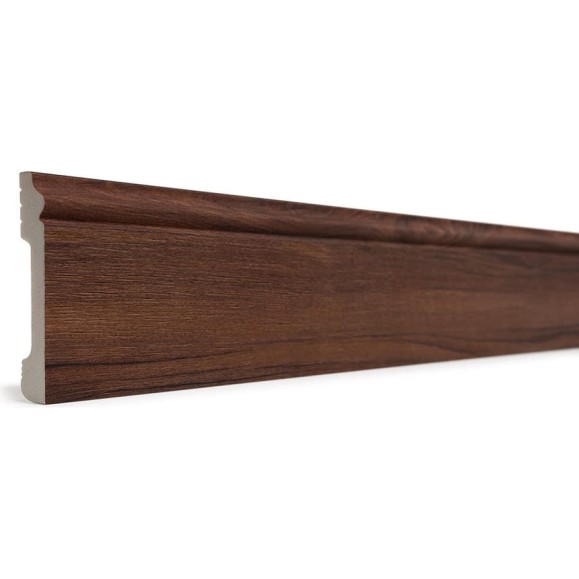 Напольный плинтус Decor-Dizayn ударопрочный, влагостойкий, дуб тобакко, 79х13х2400 мм 005-88SH Напольный плинтус Decor-Dizayn ударопрочный, влагостойкий, дуб тобакко, 79х13х2400 мм 005-88SH