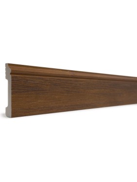Напольный плинтус Decor-Dizayn ударопрочный, влагостойкий, палисандр, 79х13х2400 мм 005-85SH Напольный плинтус Decor-Dizayn ударопрочный, влагостойкий, палисандр, 79х13х2400 мм 005-85SH