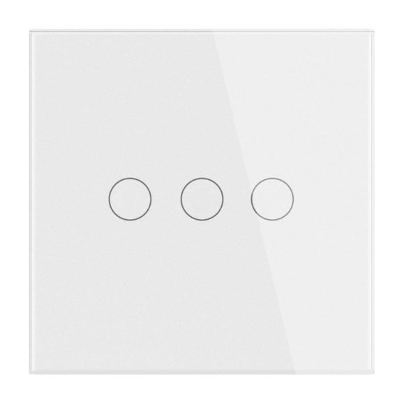 Умный выключатель HIPER Smart wall 3-Way Touch Switch IoT T03W/ встраиваемый 3 кнопки HDY-ST03W