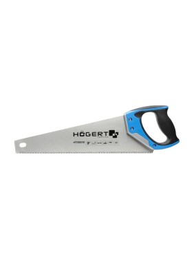 Пила-ножовка HOEGERT TECHNIK 400 мм, 7 TPI, закаленные зубья, трехсторонняя заточка HT3S202