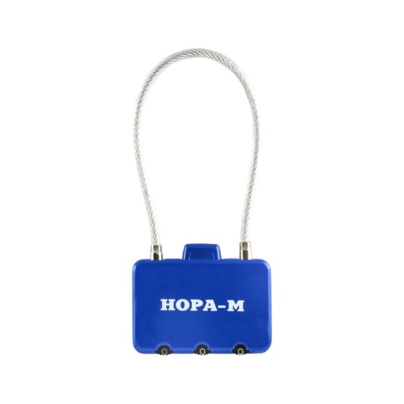 Навесной кодовый замок НОРА-М 609 синий 17265