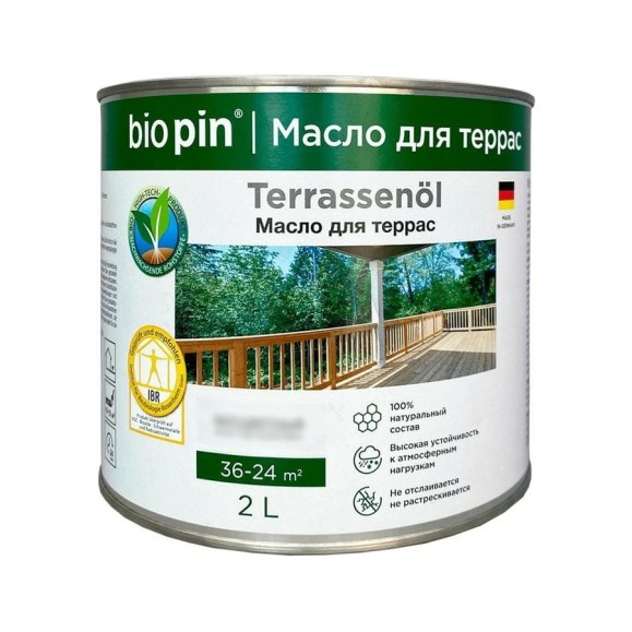 Масло для террас BIO PIN 4010 Terrassenol в цвете ТИК 2 л 40105C102 Масло для террас BIO PIN 4010 Terrassenol в цвете ТИК 2 л 40105C102