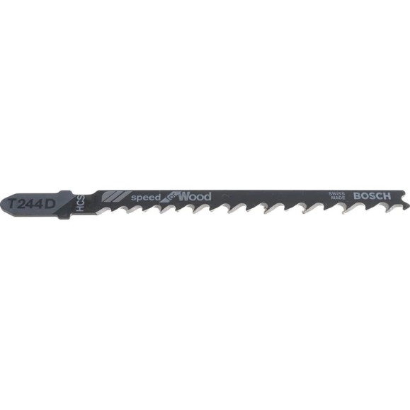 Полотна пильные T 244 D Speed for Wood для лобзика 3 шт. (100 мм; HCS) Bosch 2608630879
