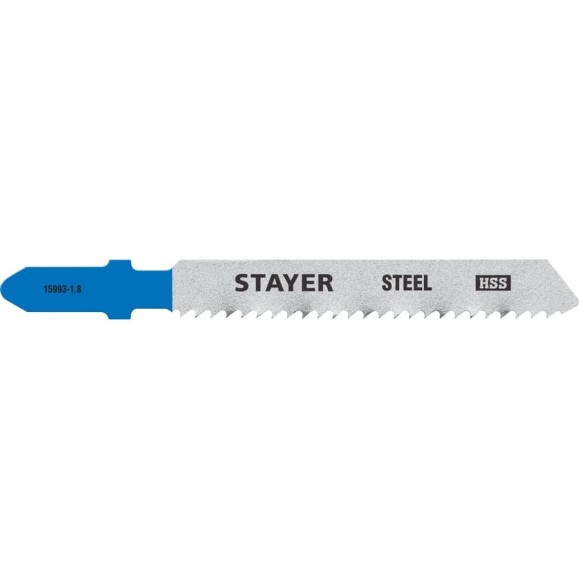 Полотна по металлу STAYER (2 шт; 50х1.8 мм; HSS; Т-хвост.; Т118В) для электролобзика 15993-1.8_z02