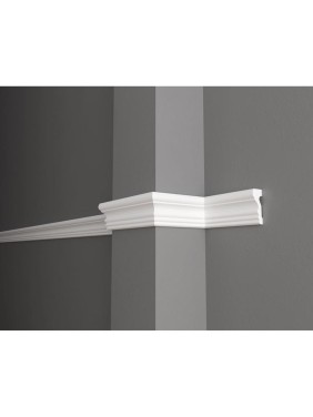 Стеновой молдинг Decor-Dizayn ударопрочный влагостойкий под покраску 68Х26Х2000 мм DD354