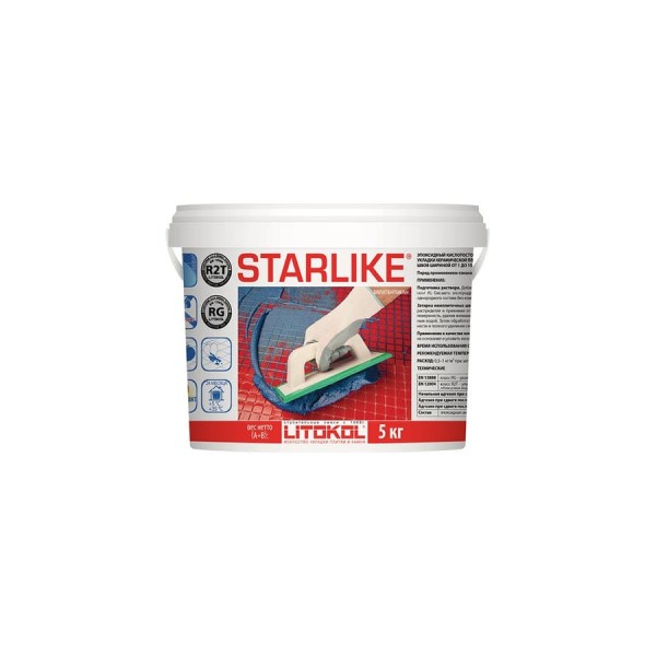 Эпоксидный состав для укладки и затирки мозаики LITOKOL STARLIKE C.290 TRAVERTINO 5 кг 478620004