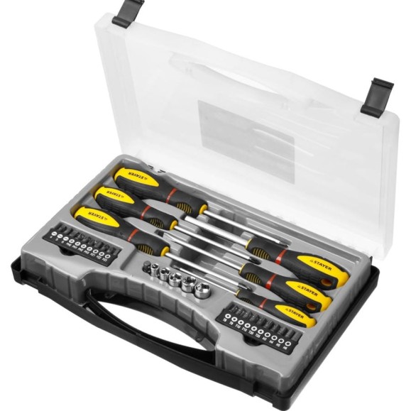 Набор отверток STAYER PROFESSIONAL PROTech Cr-Mo, 32 предметов, в кейсе 25134-H18_z01