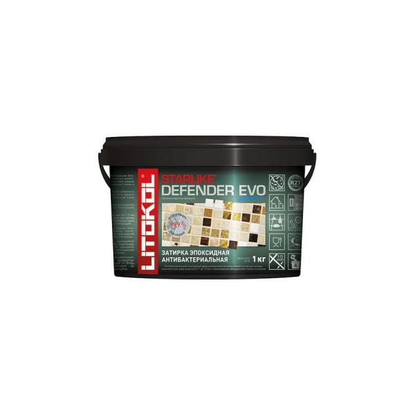 Эпоксидный состав для укладки мозаики LITOKOL STARLIKE Defender EVO S.140 NERO GRAFITE 485610002