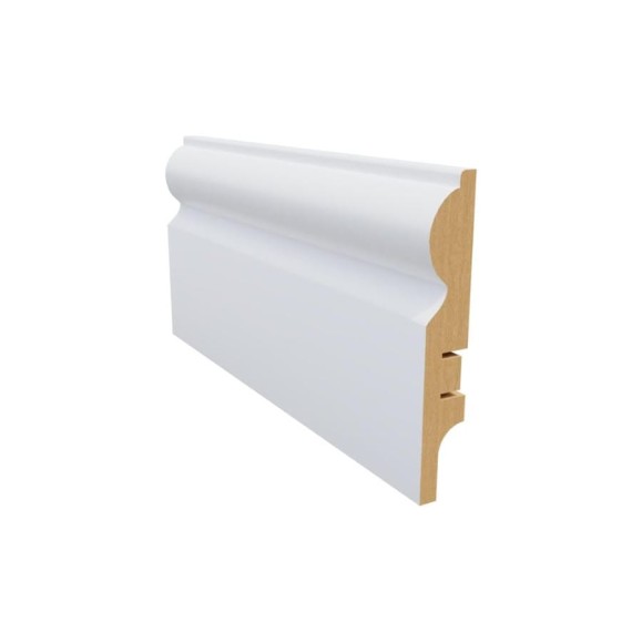 Плинтус белый МДФ Krispo 16х81х2400 мм AGIS КР-204-81 Плинтус белый МДФ Krispo 16х81х2400 мм AGIS КР-204-81