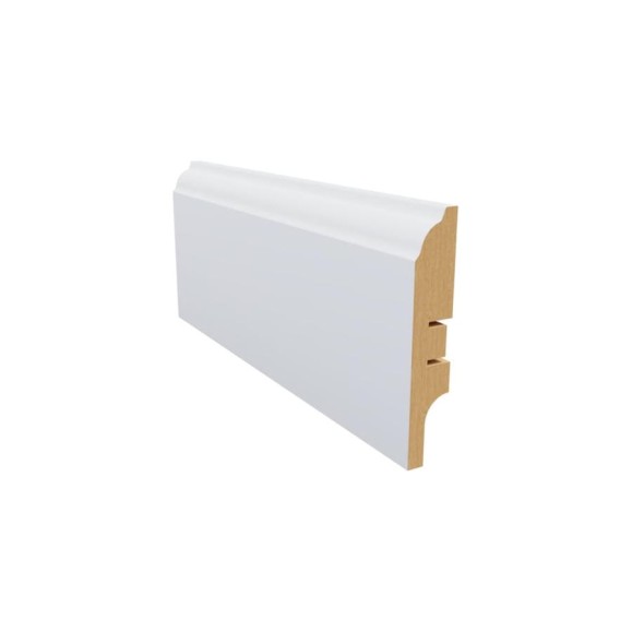 Плинтус белый МДФ Krispo 16х81х2400 мм AGIS КР-207-81 Плинтус белый МДФ Krispo 16х81х2400 мм AGIS КР-207-81