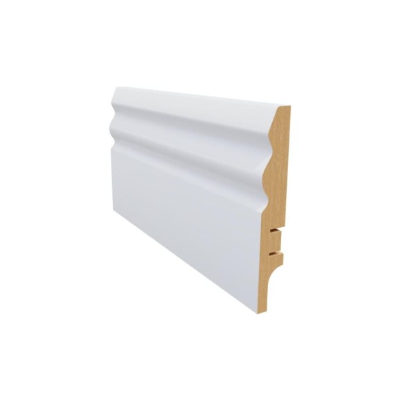 Плинтус белый МДФ Krispo 16х81х2400 мм AGIS КР-206-81 Плинтус белый МДФ Krispo 16х81х2400 мм AGIS КР-206-81