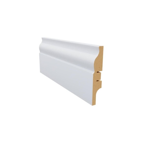 Плинтус белый МДФ Krispo 16х81х2400 мм AGIS КР-210-81