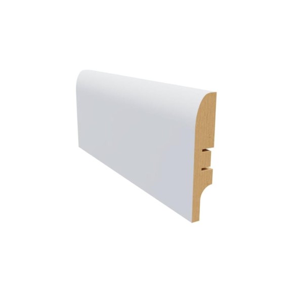 Плинтус белый МДФ Krispo 16х81х2400 мм AGIS КР-203-81 Плинтус белый МДФ Krispo 16х81х2400 мм AGIS КР-203-81