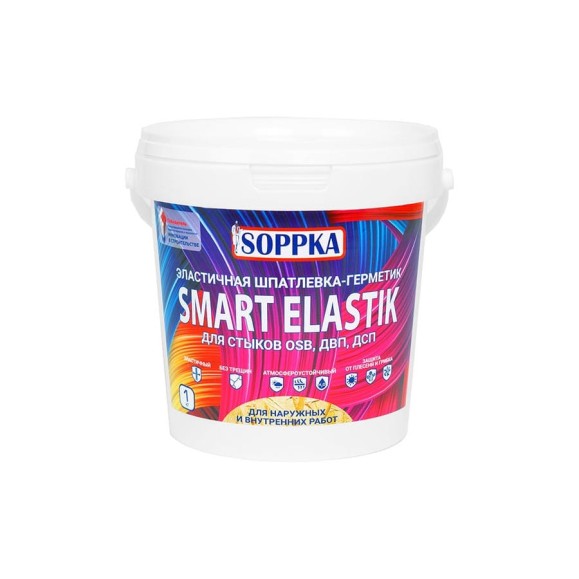 Строительный герметик для OSB SOPPKA SMART ELASTIK 1 кг СОП-Шов1