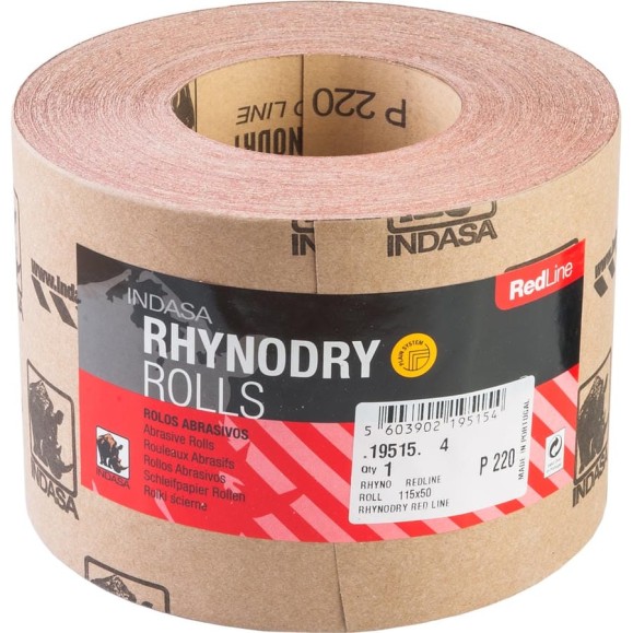 Рулон RHYNODRY (115 мм; 50 м; Р220) INDASA 19515