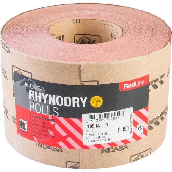 Рулон RHYNODRY (115 мм; 50 м; Р150) INDASA 19514