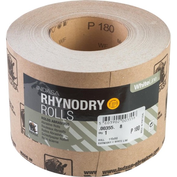 Рулон RHYNODRY (115 мм; 50 м; Р180) INDASA 00355