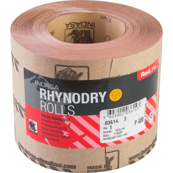 Рулон RHYNODRY (115 мм; 50 м; Р400) INDASA 03614 Рулон RHYNODRY (115 мм; 50 м; Р400) INDASA 03614