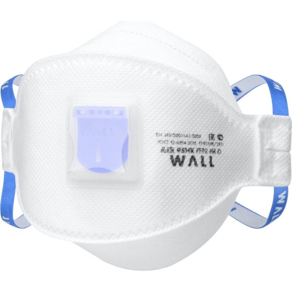 Трехпанельный фильтрующий респиратор WALL Air 95HK FFP2 NR D 39502 F Трехпанельный фильтрующий респиратор WALL Air 95HK FFP2 NR D 39502 F