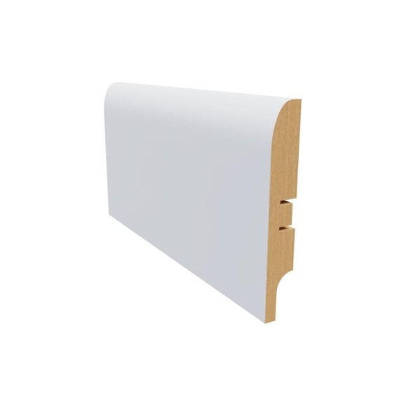 Плинтус белый МДФ Krispo 16х100х2400 мм AGIS КР 203-100