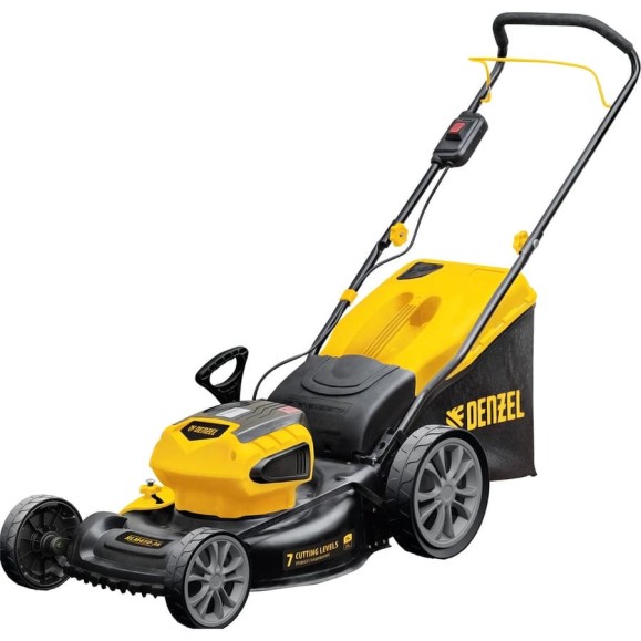 Аккумуляторная бесщеточная газонокосилка Denzel RLM450-36 Li-ion, 36 В, 4 Ач 58910