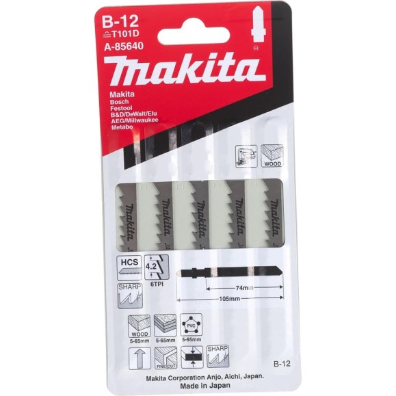 Пилки для лобзика Makita A-85640