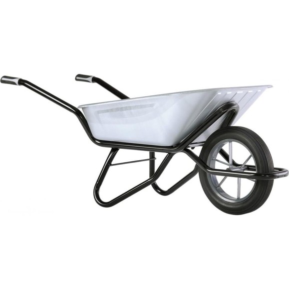 Тачка одноколесная Haemmerlin CLIPSO EXCELLIUM 100 л. MG P, оцинкованный кузов, монолитное колесо-втулка 308201801