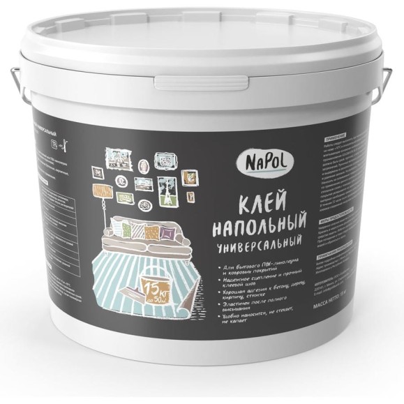 Напольный универсальный клей GOLDBASTIK NaPol 15 Напольный универсальный клей GOLDBASTIK NaPol 15