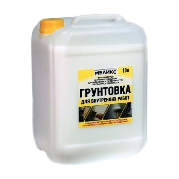Грунтовка для внутренних работ Меликс 10 л MOS-10ГВР01