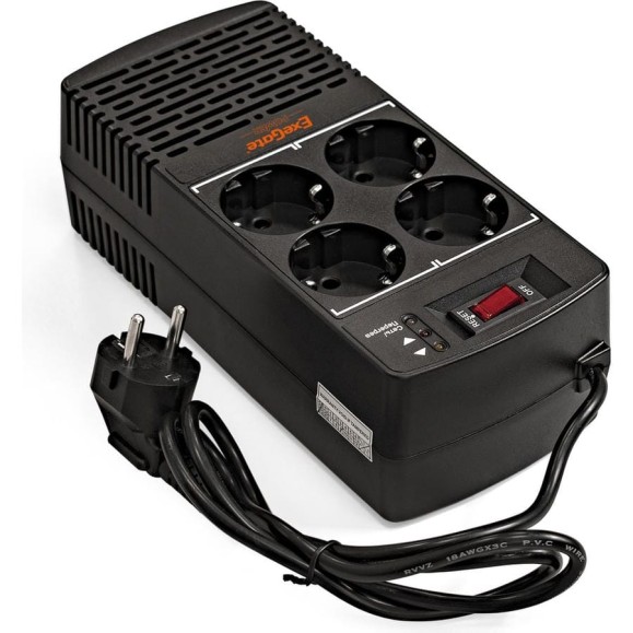 Стабилизатор ExeGate Power AD5000-500 500VA/300W, диапазон 150-280В, 4 евророзетки 285941