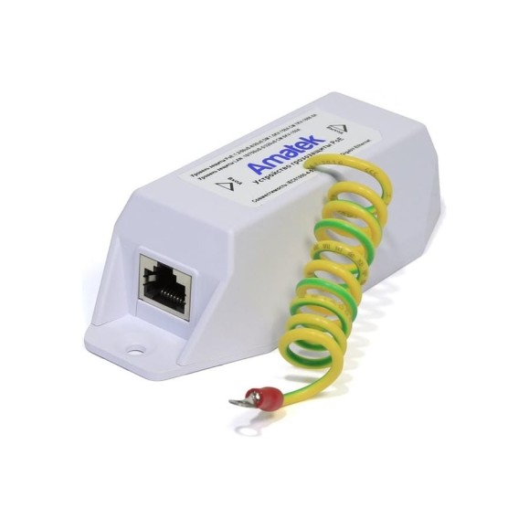Устройство грозозащиты сети Ethernet Amatek AN-PSP 7000206 Устройство грозозащиты сети Ethernet Amatek AN-PSP 7000206