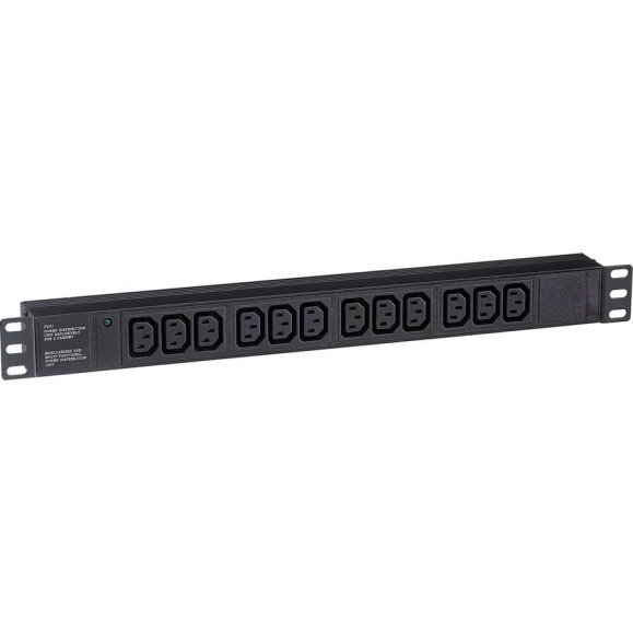 Блок розеток ExeGate ServerPro PDU-19H006 Al-12C13-C14, 19, 1U, алюминий, 12 IEC 320 C13, С14 280864