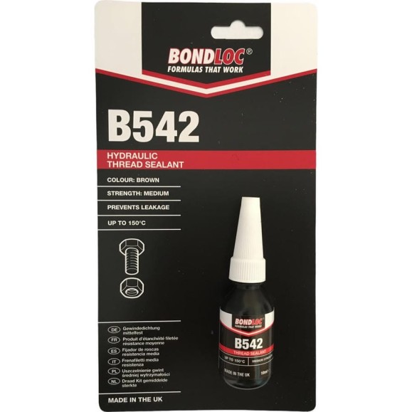 Резьбовой текучий герметик Bondloc B542 блистер, 10 мл B542C10ML