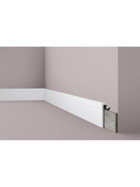 Плинтус напольный WALLSTYL (2000х110х22; белый) NMC CF2