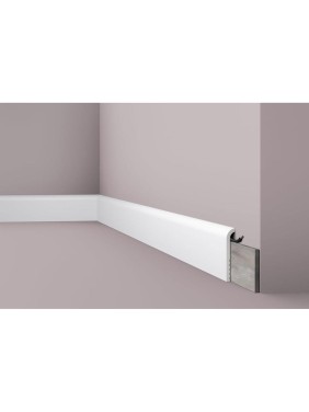 Плинтус напольный WALLSTYL (2000х110х22; белый) NMC CF1