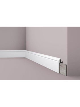 Плинтус напольный WALLSTYL (2000х120х22; белый) NMC CF3
