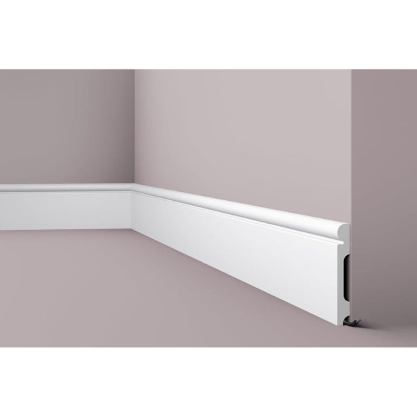 Плинтус напольный WALLSTYL (2000х150х20 мм; белый) NMC FL4