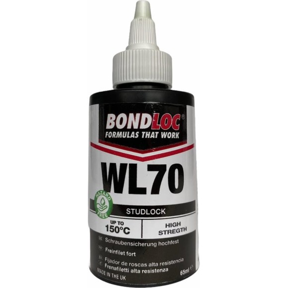 Резьбовой фиксатор высокой прочности, безопасный для здоровья Bondloc WL70 65 мл WL7065ML