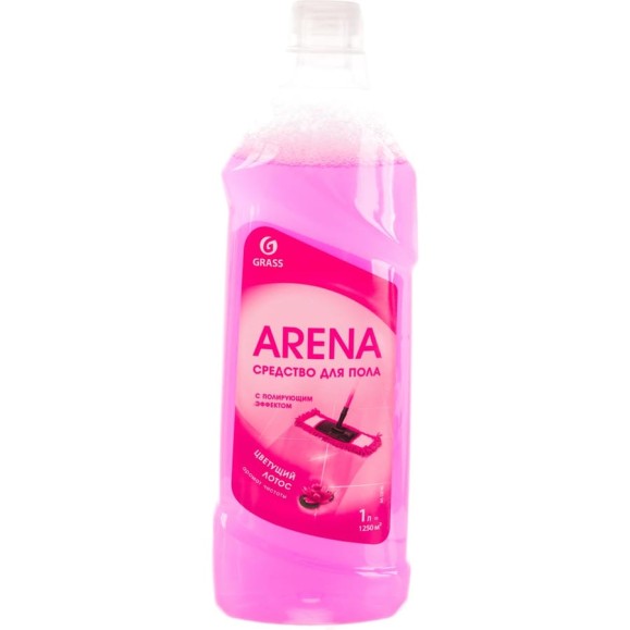 Средство для пола с полирующим эффектом GRASS ARENA цветущий лотос 1л 125185