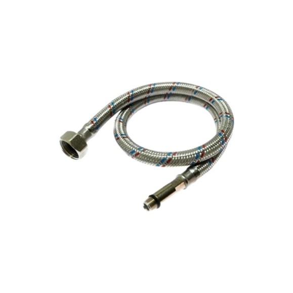 Подводка для смесителей СТМ сталь 1/2xM10x120 см., длинный штуцер CWFLS120