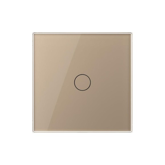 Одноклавишный сенсорный выключатель Bingoelec W1-101 WiFi золотой 061