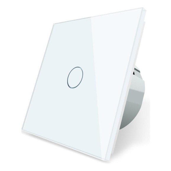 Одноклавишный сенсорный выключатель Bingoelec W1-101 WiFi белый 059