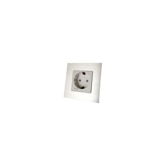 Умная розетка Bingoelec W2-034, WiFi аллюминий, белая 046
