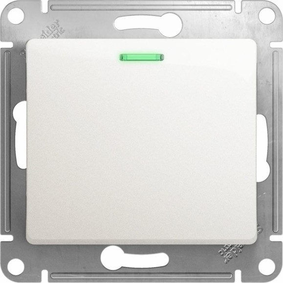 1-клавишный механизм выключателя Systeme Electric скрытой проводки Glossa 10А IP20 1а 10AX перламутр GSL000613 1-клавишный механизм выключателя Systeme Electric скрытой проводки Glossa 10А IP20 1а 10AX перламутр GSL000613