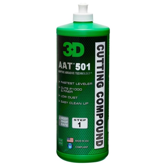 Абразивная паста AAT 501 Rubbing Compound 501OZ32 0.94 л 3D 020560